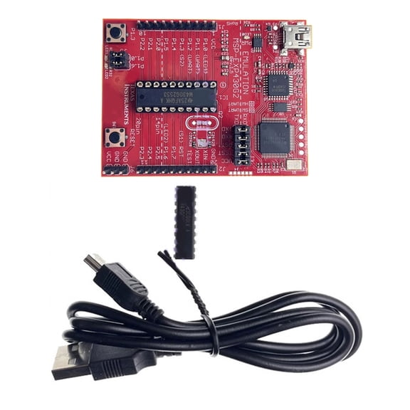 EXP430G2 LaunchPad Development Board with Onboard Emulation and Customizable LED/Button Features