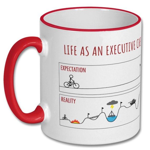 EXPECTATIONS VS REALITY executive chef funny gift, executive chef gift, executive chef mug, gift for executive chef, chef memorabilia gifts
