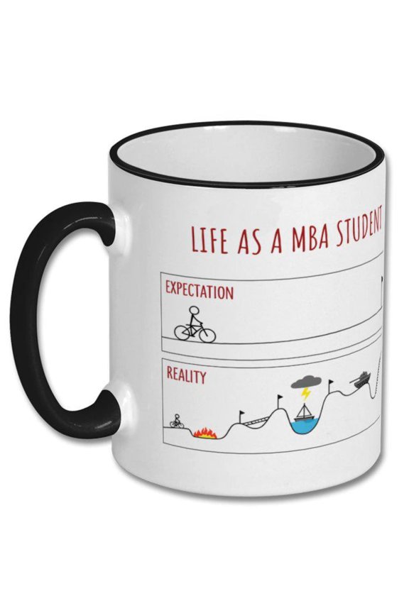 EXPECTATIONS VS REALITY mba student funny gift, mba student gift, mba student mug, mba student coffee mug, gifts for mba students