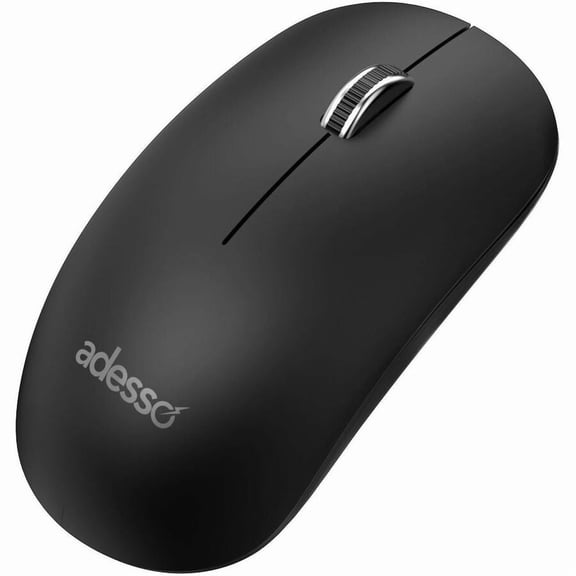 Adesso Wireless 2.4GHz Optical Desktop Mouse Ambidextrous Black IMOUSEM80