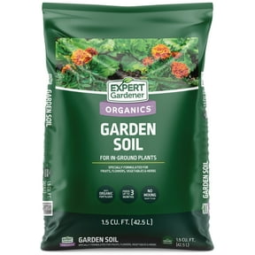 Expert Gardener Organic Garden Soil with Earthworm Castings, Peat-Free, Feeds up to 3 Months, 1.5 cu ft