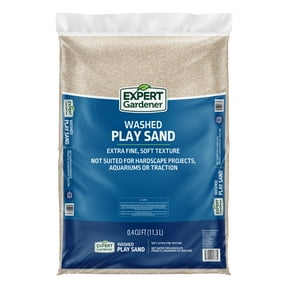 Expert Gardener Washed Play Sand 0.4 cu. ft. Soft-Texture, Screened Sand for Outdoor Sandboxes & Landscaping