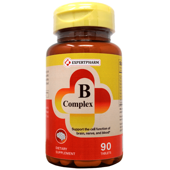 EXPERTPHARM | Vitamin B Complex - Support immune, endocrine and neural functions | 90 count
