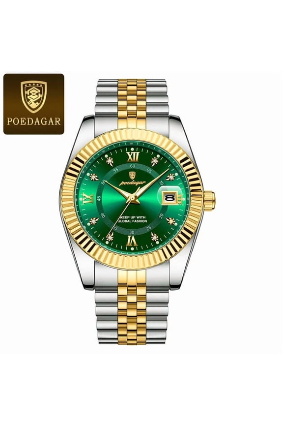 Classic Reloj for Men – Waterproof Business Watch with Date & Luminous Display
