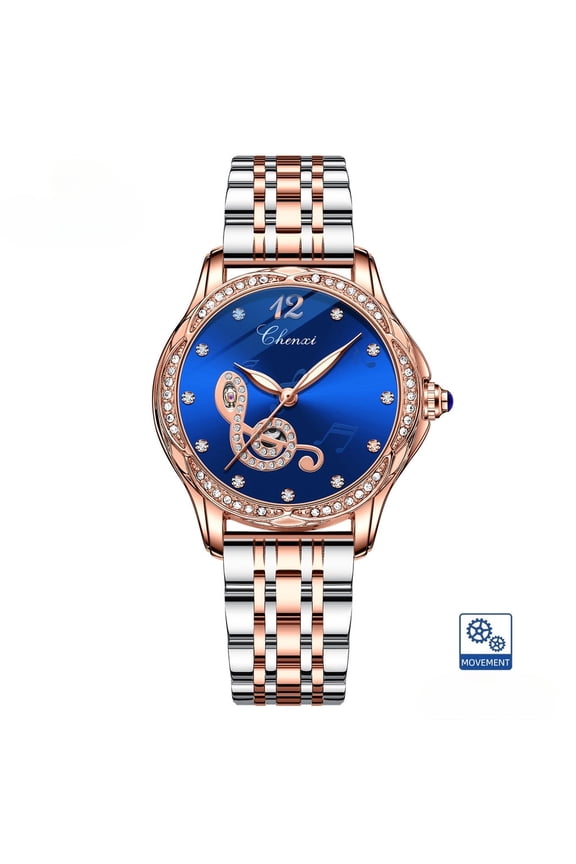 Classic Stainless Steel Watch – Mechanical Precision with Luminous Display and Skeleton Aesthetic