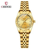 Explojoy Couple Gold Watch – Waterproof Stainless Steel Design, Elegant Matching Timepieces