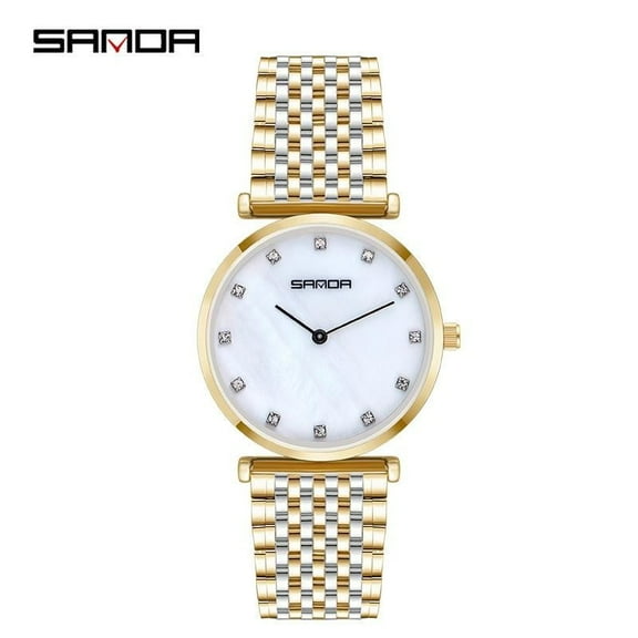 Explojoy Couple Quartz Watches – Waterproof Stainless Steel Design for Him and Her