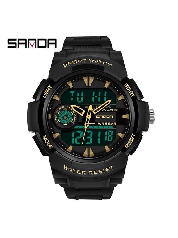 Digital Sport Watch – Waterproof, Luminous, Alarm, Chronograph Display