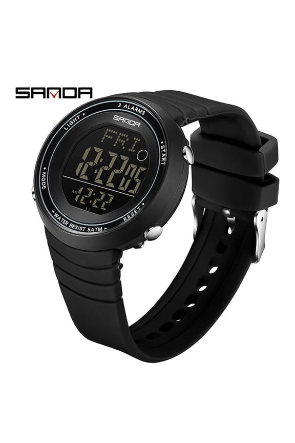 Digital Sport Watch – Waterproof, Luminous Display, Alarm & Countdown Timer