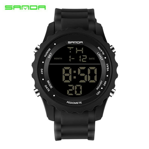 EXPLOJOY Digital Sport Watch – Waterproof Multifunction Timepiece with Silicone Strap and Alarm