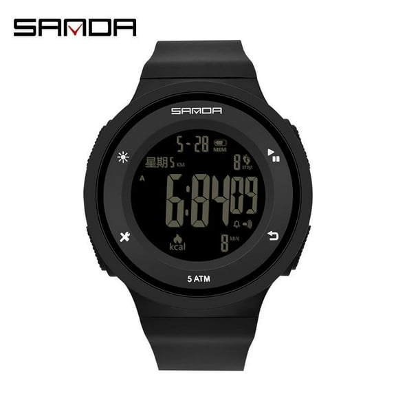 EXPLOJOY Digital Sport Watch – Waterproof, Multifunctional Display, Luminous Dial, Pedometer & Chronograph