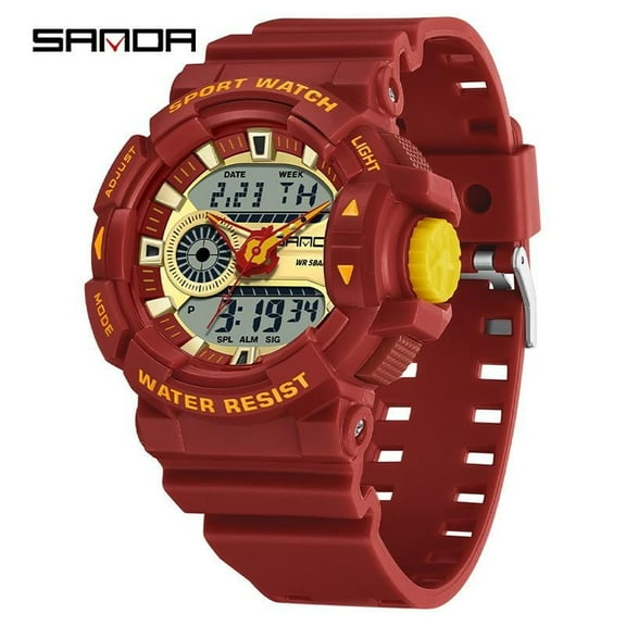 Explojoy Dual Display Sport Watch – Waterproof, Multifunctional, Digital & Analog, Rugged Design