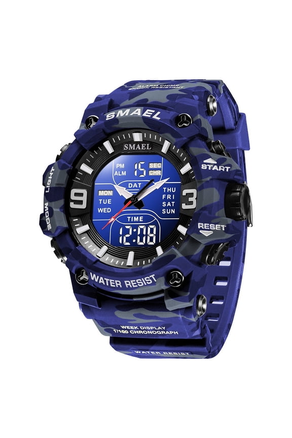 Durable Tactical Wristwatch – Waterproof Performance, LED Display & Bold Styling