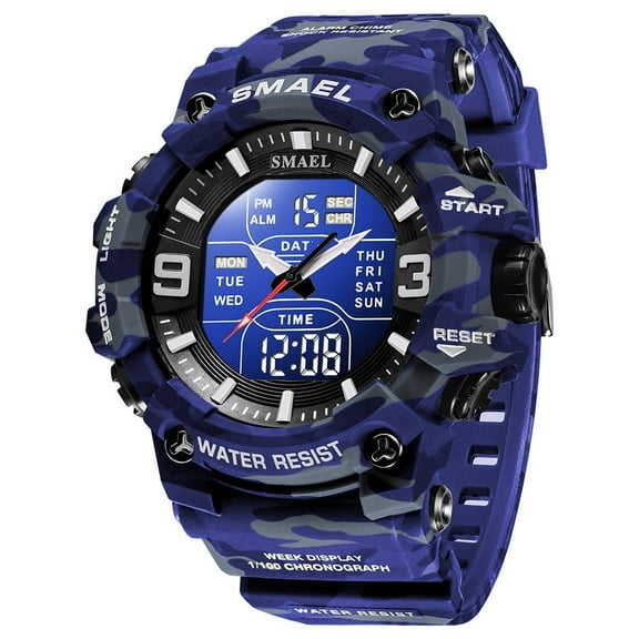 EXPLOJOY Durable Tactical Wristwatch – Waterproof Performance, LED Display & Bold Styling