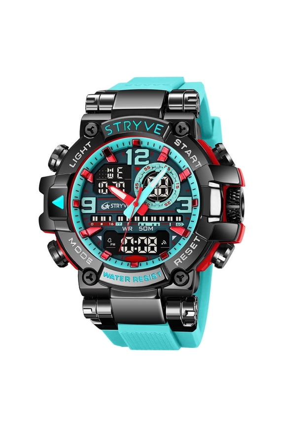 Electronic Sport Watch Waterproof Rainbow Colorful Digital Watch Teenagers with Luminous Multifunctional