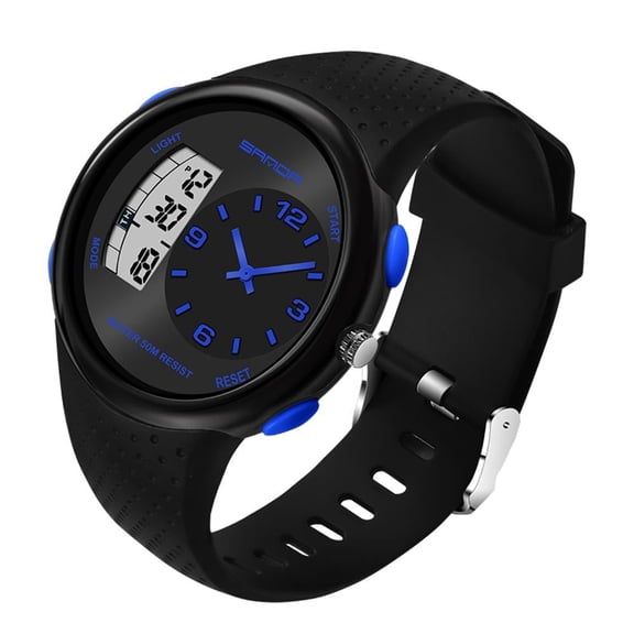 EXPLOJOY Electronic Sport Watch for Men Waterproof Luminous Multifunctional Teenagers Digital Watch