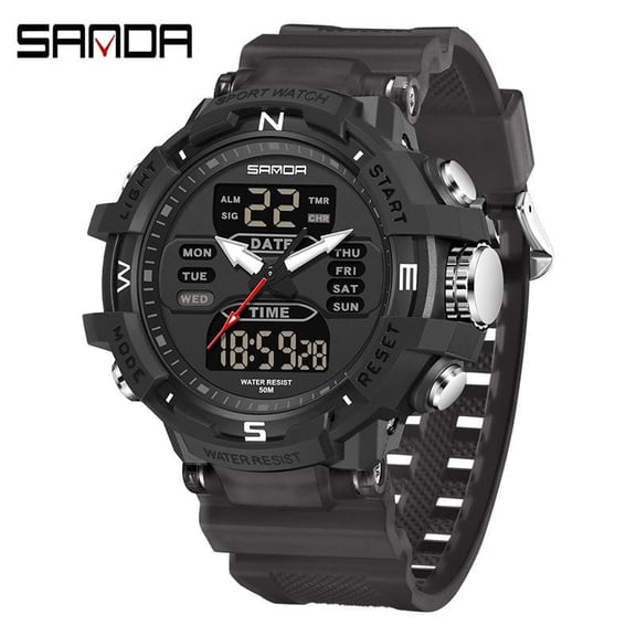 Explojoy Electronic Wristwatch – Chronograph, Alarm, Backlight, Water Resistant Design