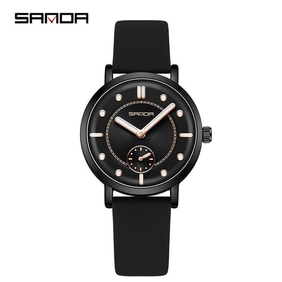 Explojoy Women's Quartz Watch – Waterproof Minimalist Design, Luminous Dial, Soft Silicone Strap, Fashion Niche Style