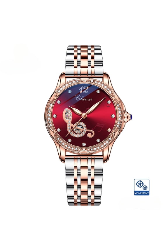 Elegant Ladies Watch – Skeleton Design, Waterproof Case, and Night Visibility