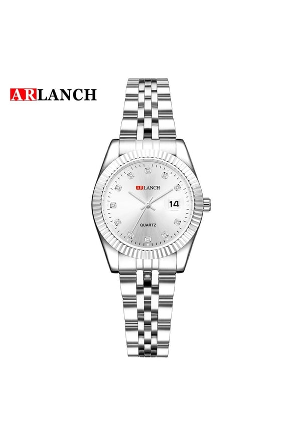 Elegant Matching Watch Set – Gold-Tone Design, Waterproof Build & Dual Date Display