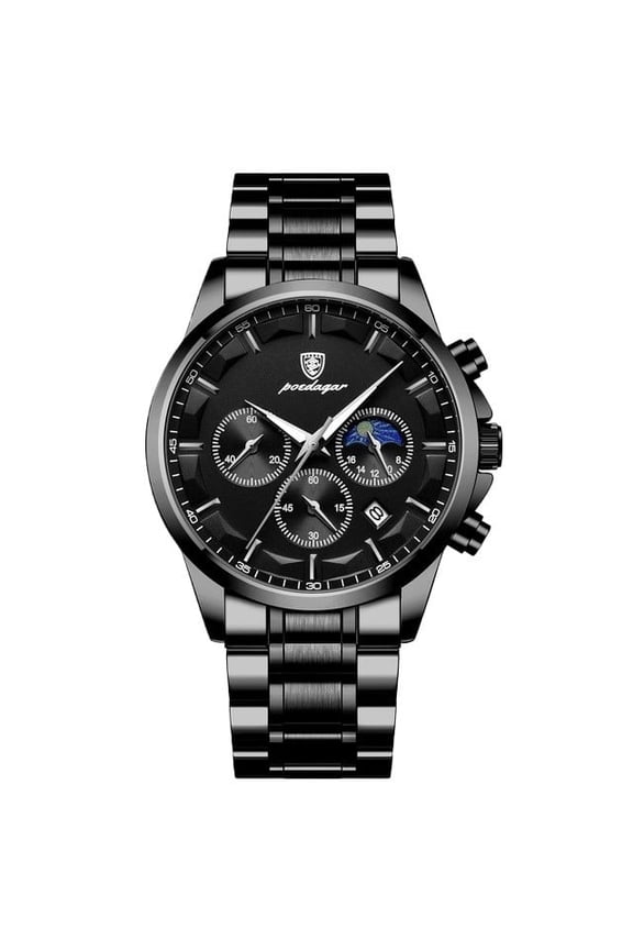 Elegant Men's Wristwatch – Quartz Movement, Chronograph, 30M Water Resistant