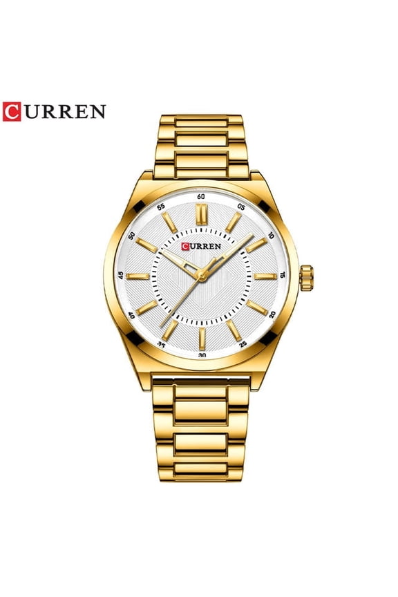 Elegant Steel Wristwatch for Men – Quartz Movement and Formal Look