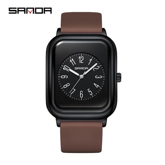 EXPLOJOY Elegant Women's Silicone Watch – Square Quartz Movement with Luminous Features
