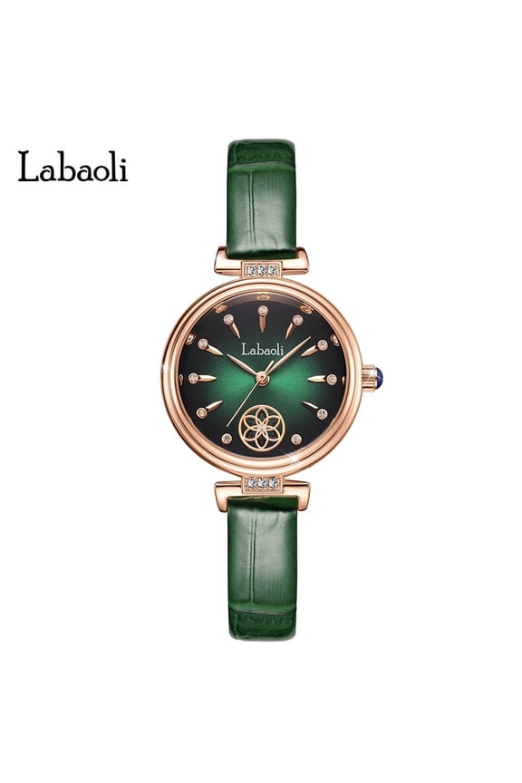 Elegant Women's Watch – Quartz Accuracy, Leather Strap, Daily Waterproof, Stylish Dial