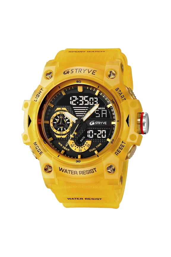 Fashion Electronic Watch – Double Display, Water Resistant, Luminous Features, Chronograph