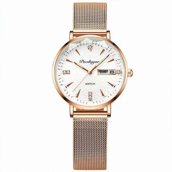 Explojoy Fashion Ladies Timepiece – Waterproof Quartz Movement, Luminous Display