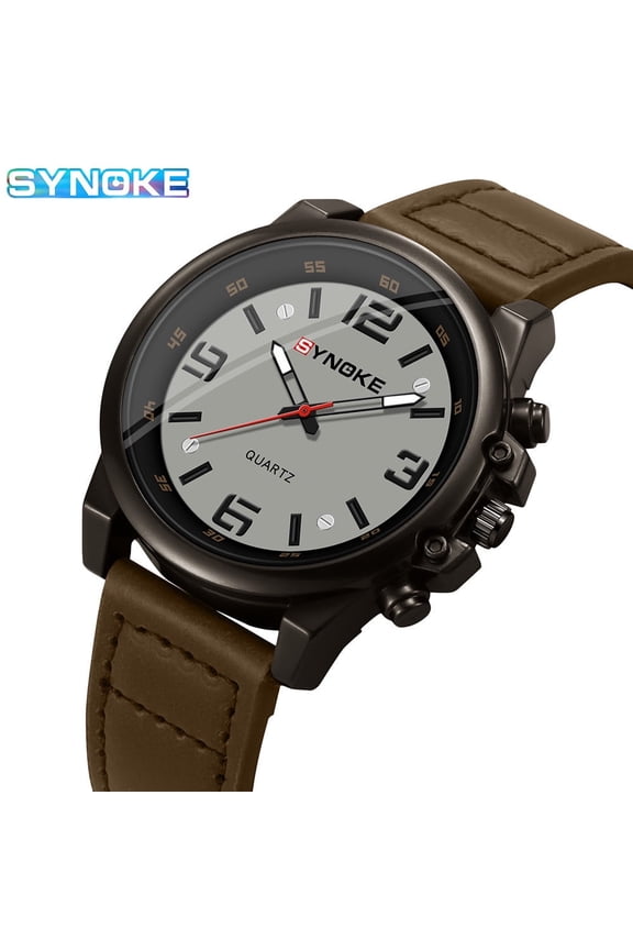 Fashion Quartz Watch for Men – Retro Style, Leather Band, Timeless Appeal