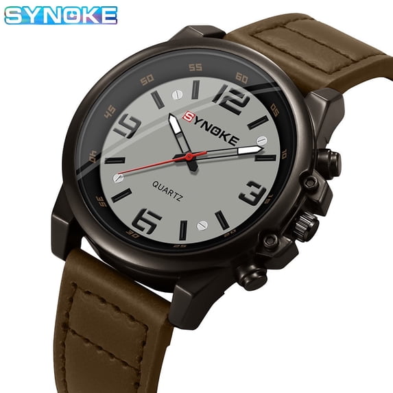 EXPLOJOY Fashion Quartz Watch for Men – Retro Style, Leather Band, Timeless Appeal