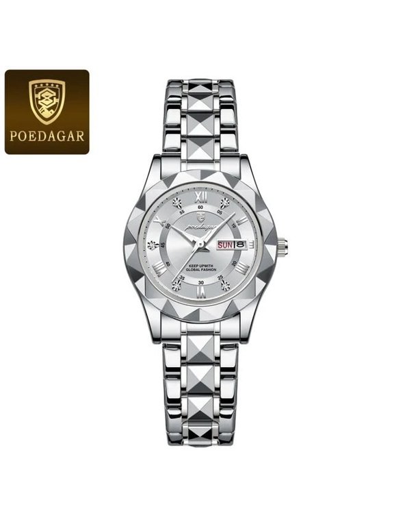 Fashion Stainless Steel Watch – Luminous Display, Quartz Accuracy & Sleek Styling