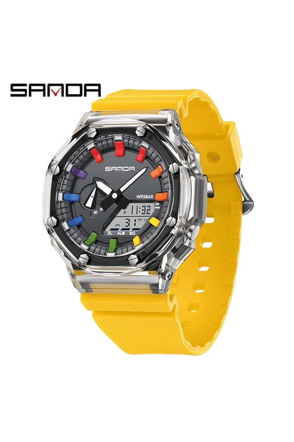 Korean Sport Digital Watch Waterproof Multi-color Trendy Teenagers Swimming Special Electronic Watch
