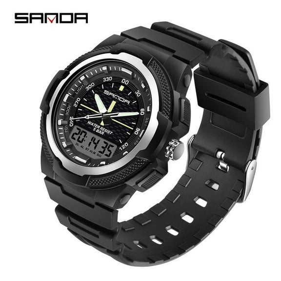 Explojoy LED Digital Watch – Water-Resistant, Alarm Clock, Calendar Display, Sport Style