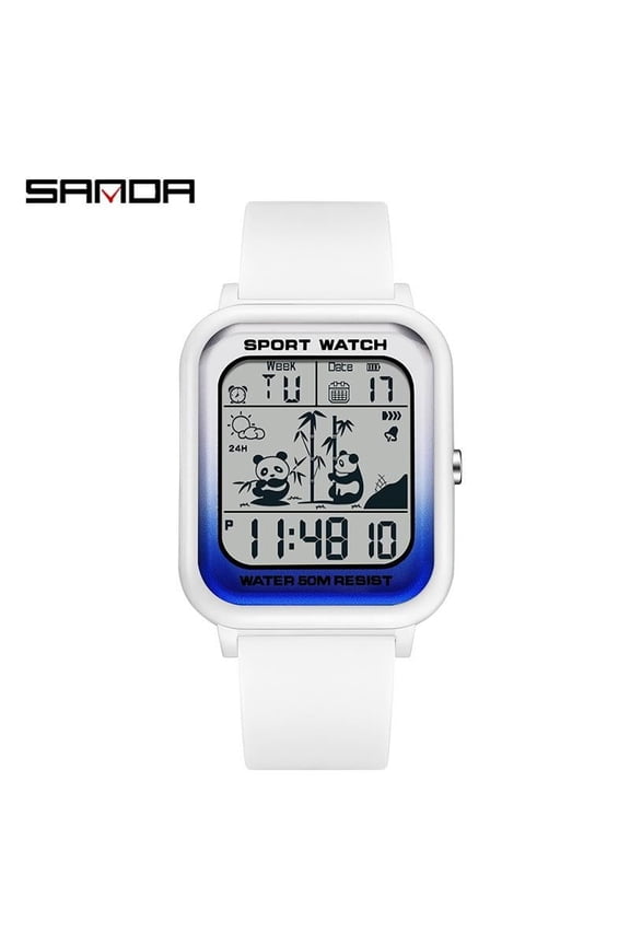 LED Sport Watch – Gradient Face, Waterproof, Luminous Display, Electronic Movement
