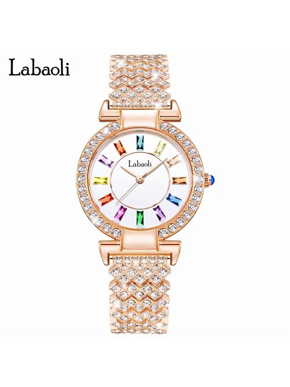 Luxury Ladies Timepiece Sparkling Dial, Quartz Movement, Water Resistant Build