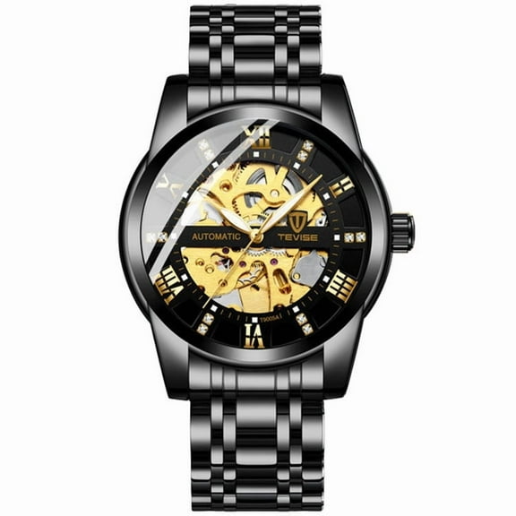 Explojoy Luxury Mechanical Timepiece – Self-Winding Movement, Steel Case & Water Resistance