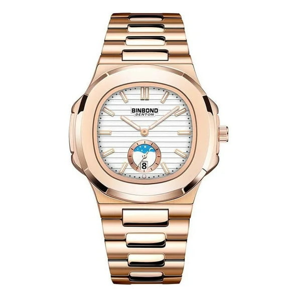 Explojoy Luxury Watches for Man Quartz Watch Waterproof Luminous Stainless Steel Men Clock