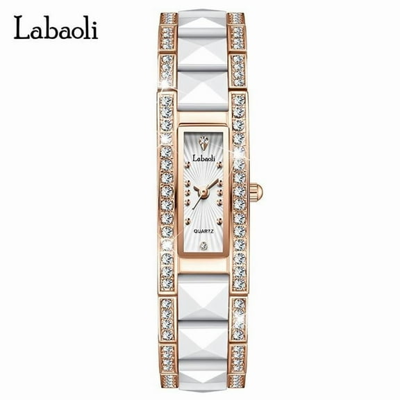 Explojoy Luxury Women's Quartz Watch – Rectangle Dial, Stainless Steel & Waterproof