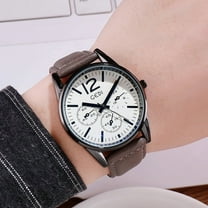 EXPLOJOY Men's Casual Quartz Watch – Waterproof, Fashion Leather Strap, Minimalist Design