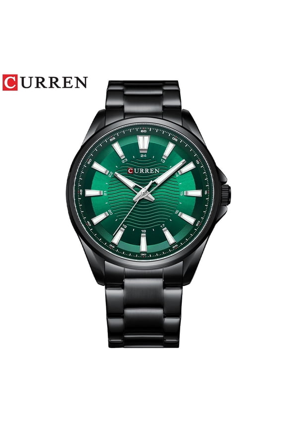 Men's Classic Stainless Steel Quartz Watch – Luminous Hands, Minimalist Design, Waterproof