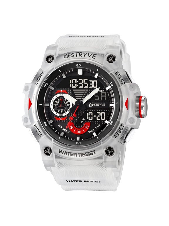 Men's Digital Sport Watch – Waterproof, Dual Display, Luminous Interface, Multifunctional Design