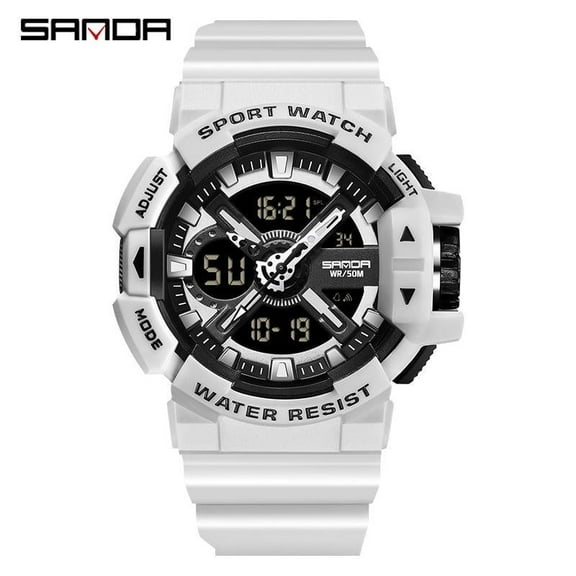 Explojoy Men's Digital Sport Watch – Waterproof, Multifunctional Design, LED Display, Alarm & Calendar