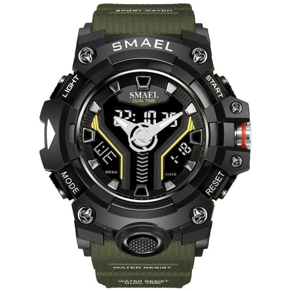 EXPLOJOY Men's Digital Sport Watch – Waterproof Quartz Movement with Multi-Function Display