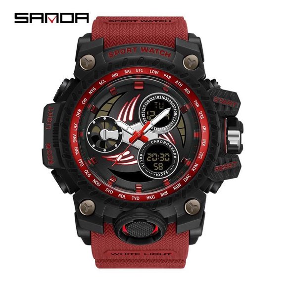 Explojoy Men's Digital Sport Watch – Waterproof, Shockproof, Luminous Display, Alarm Function