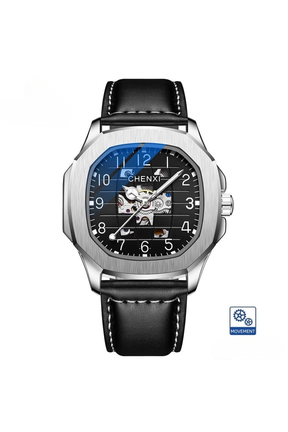 Men's Luxury Skeleton Automatic Mechanical Watches Business Waterproof Wristwatches