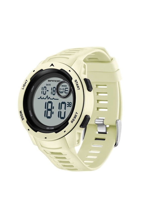 Men's Military Digital Sports Watch – Waterproof LED Wristwatch with Chronograph, Countdown Timer & Tactical Design