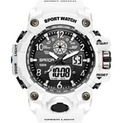 Men's Military Digital Sports Watch – Waterproof Outdoor Wristwatch with LED Display, Alarm, Date & Stopwatch