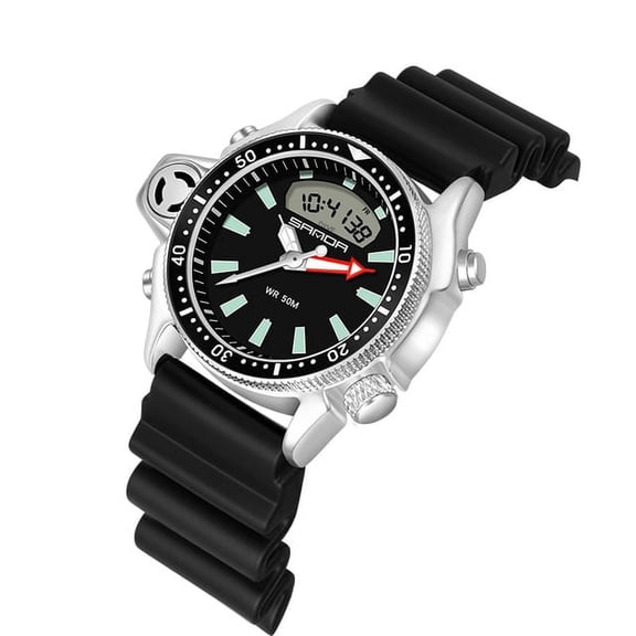 EXPLOJOY Men's Military Sport Watch – Shock-Resistant Quartz Diver Wristwatch, Casual Style & Waterproof
